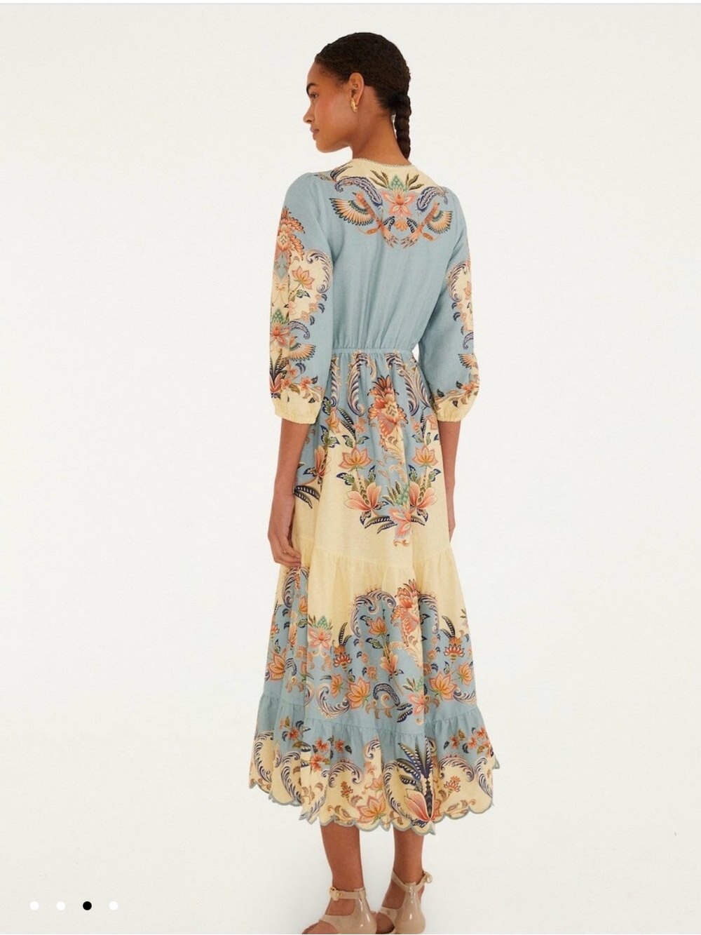 Butter Yellow Boho Beauty Lenzing™ Ecovero™ Euroflax™ Maxi Dress - Picture 2 of 4